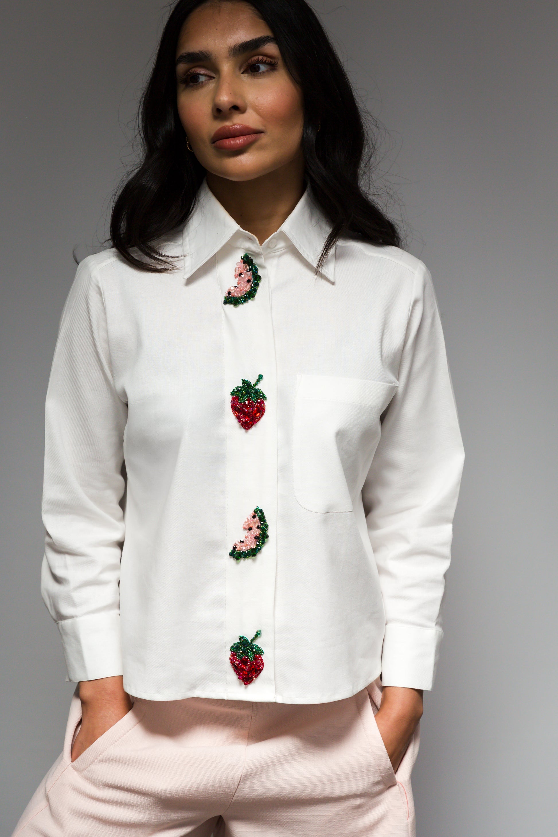 malibu dress shirt Bradford Italian Linen Shirt In Malibu - M